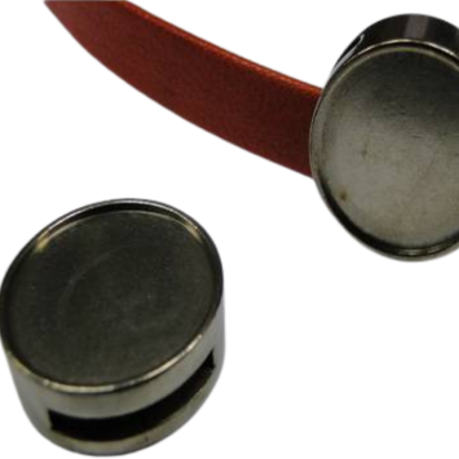 Stainless steel part for leather: SSP-418 15*2mm (Steel)