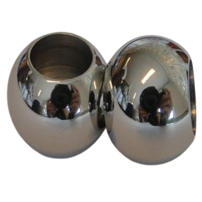 Stainless steel part for leather: SSP-197 10mm (Steel)