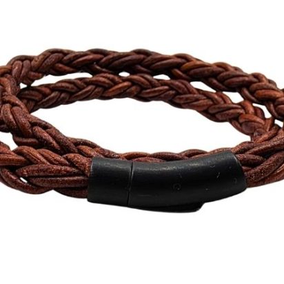Hawaii Bolo Braided Leather Bracelet - Style 513