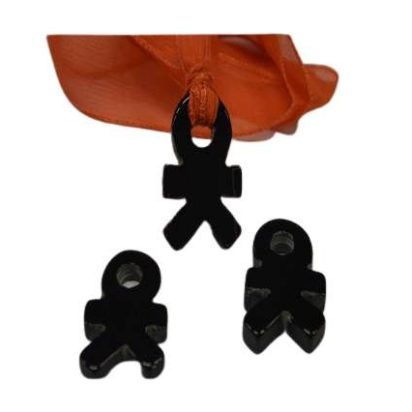 Semi Precious Stones Pendant: 9 (Black)
