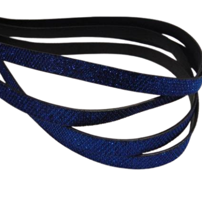 synthetic nappa leather Glitter Leather - Saphire -Glitter Style -10mm