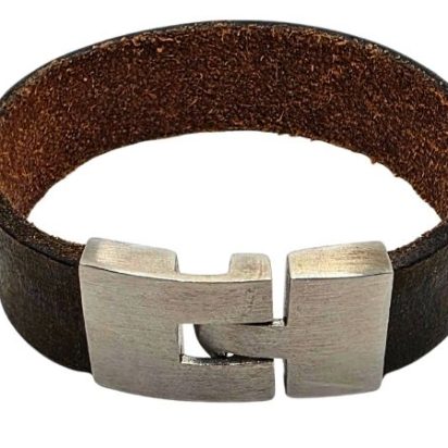 Plain Flat Leather Bracelet - Style 310