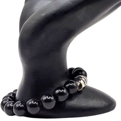 Gold Obsidian Stone Gemstone Bracelet - Style 582