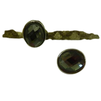 Zamak part for leather: CA-4832 5*2mm (Multicolor green)