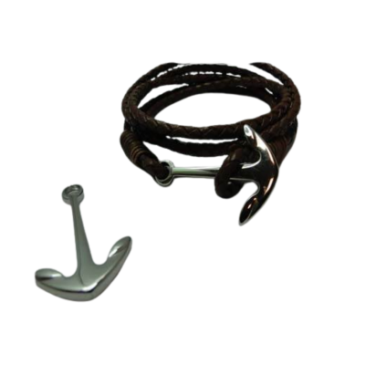 Stainless Steel Anchor Clasp: MGST 207 4mm (Steel)