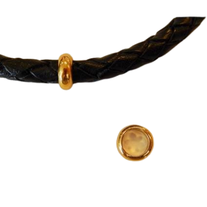 Stainless steel part for leather: SSP-69 6mm (Gold)