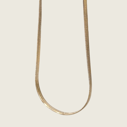 Herringbone Necklace - Gold - 2mm - Item 902