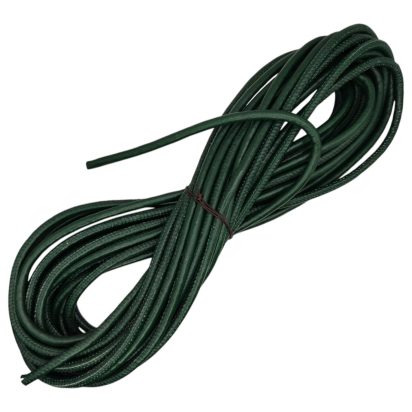 Real Round Nappa Leather Cord - Dark Green 5mm