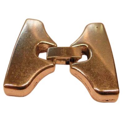 Zamak Snap Lock Clasps: MGL-138 40x2,5mm (Rose Gold)