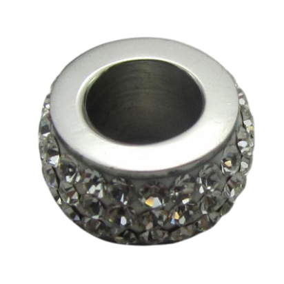 Crystal Big Hole Beads: CA-4238 6mm (Steel)