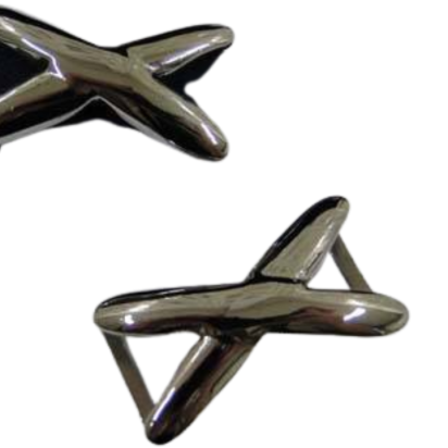 Stainless steel part for leather: SSP-402 15*4mm (Steel)