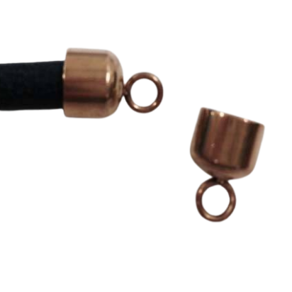 Stainless steel part for leather: SSP 585 6MM (Rose Gold)