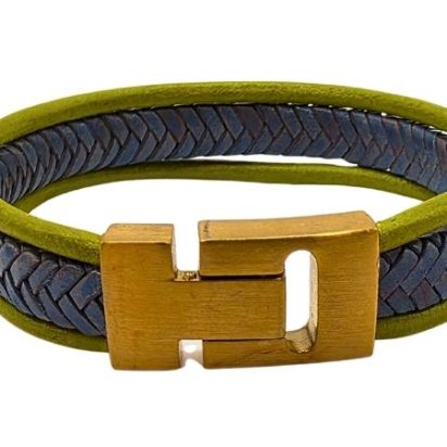 Combination Leather Bracelet - Style 214
