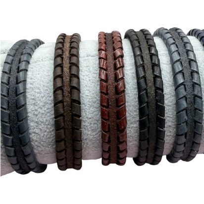 BRUGES BRAIDED STYLE - 11X6MM - BLACK