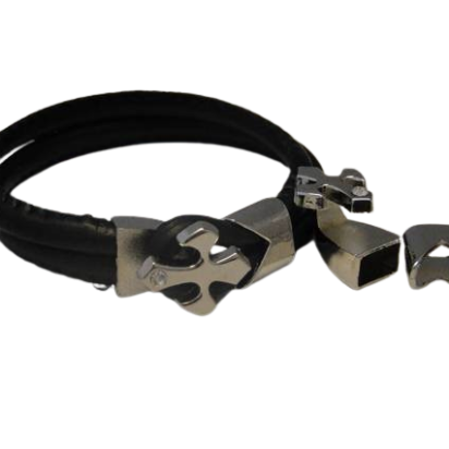 Zamak Open Hooks Clasp: MGL-63 10mmx5mm (Steel)