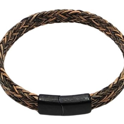 Spiral Braided Leather Bracelet - Style 335