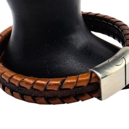 Bruges Braided Leather Bracelet - Style 246