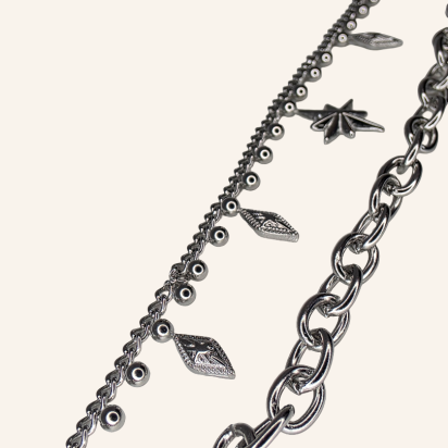 Star Pendant Bracelet - Silver - Item 998