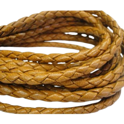 Fine Braided Nappa Leather Cords-6mm-SADDLERY
