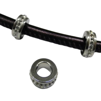 Stainless steel part for leather: SSP-361 7mm (steel)