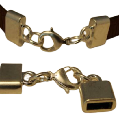 Zamak Lobster Claw Clasp: ZAML03 10x3mm (Gold)