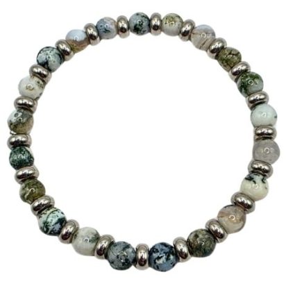 Tree Grain Gemstone Bracelet: Style-534 (6mm)
