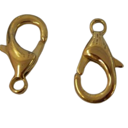 Stainless Steel Lobster Claw Clasp - SSP-43-24mm-Gold