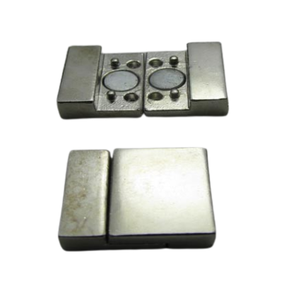 Zamak magnetic clasp: ZAML-23 20*2mm (steel matt)