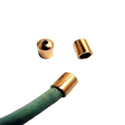 Stainless steel end cap: SSP 759 4mm (Rose Gold)