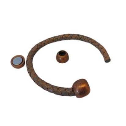Zamak magnetic clasp: MGL 5 7mm (Antique Gold)