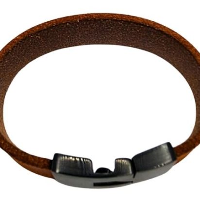 Plain Flat Leather Bracelet - Style 308