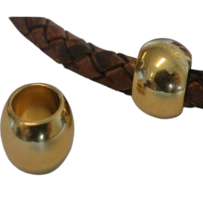 Stainless steel part for leather: SSP-61 7mm (GOLD)