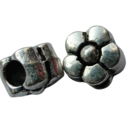 Zamac Silver Plated Beads CA3056