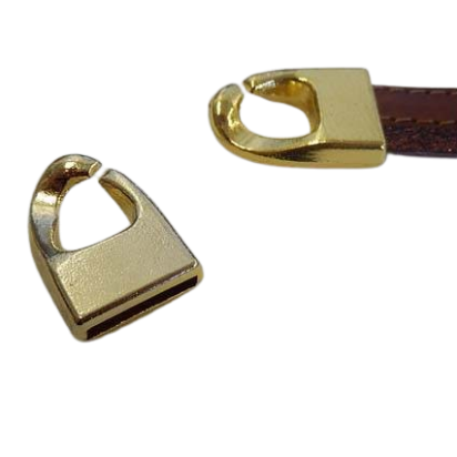 Zamak Interlocking Clasps: ZAML 64 14.5x3mm (Gold)