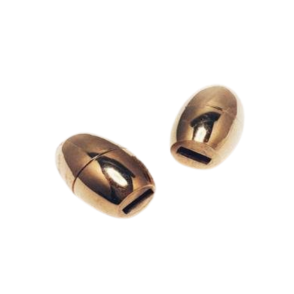Stainless Steel Magnetic Clasp: MGST-44 5.2*2.3mm (Rose Gold)