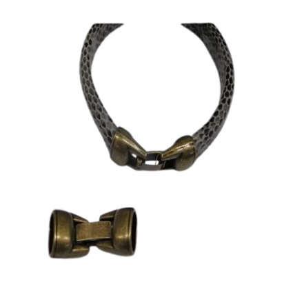 Zamak Snap Lock Clasps: MGL-238 10*6.5mm (Anti Gold)