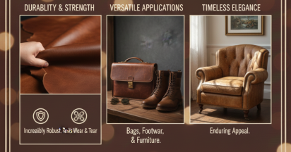 Embrace Timeless Elegance with Cow Hide Leather Skins from Sun Enterprises