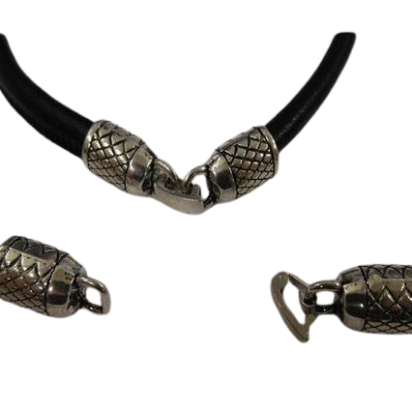 Zamak Snap Lock Clasp: MGL-181 8mm (Antique Silver)