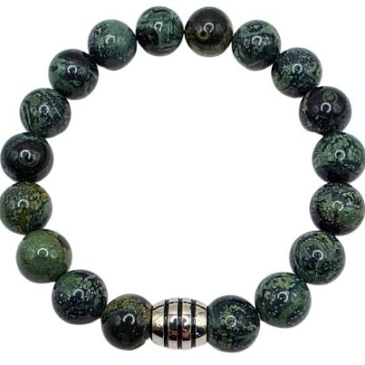 Kambaba Gemstone Bracelet: Style-523 (10mm)