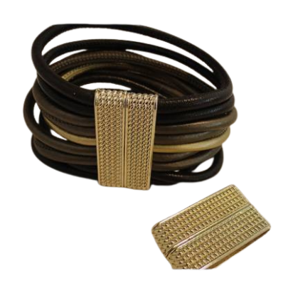 Zamak magnetic claps: MGL-141 34*4mm (Gold)