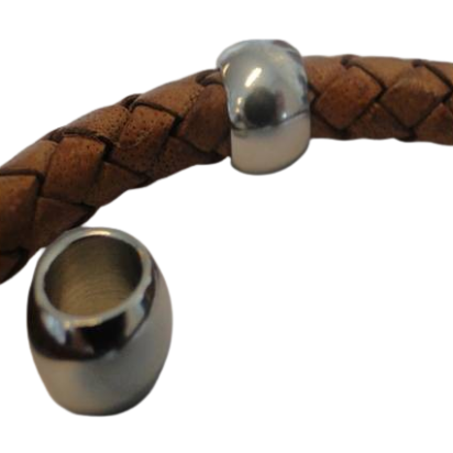 Stainless steel part for leather: SSP-61 6.5mm (Steel)