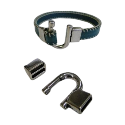 Zamak hook Clasp: MGL 218 10*2mm (Steel)