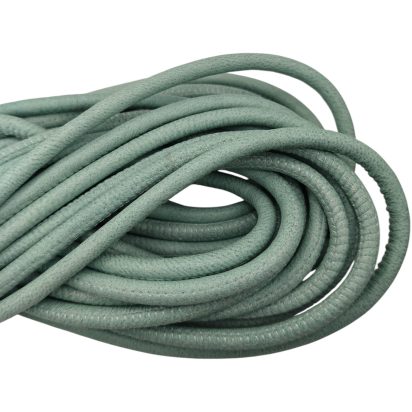 Real Round Nappa Leather Cord - Lagoon 5mm