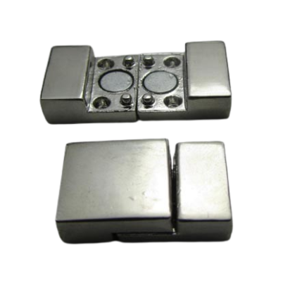 Zamak magnetic clasp ZAML-07 10.5*3mm (Steel Matt)