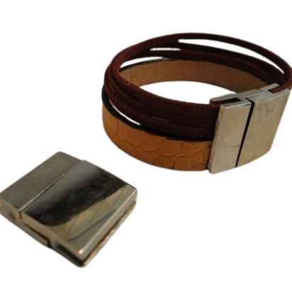 Zamak magnetic clasp: ZAML-70 20*2.5mm (Steel)