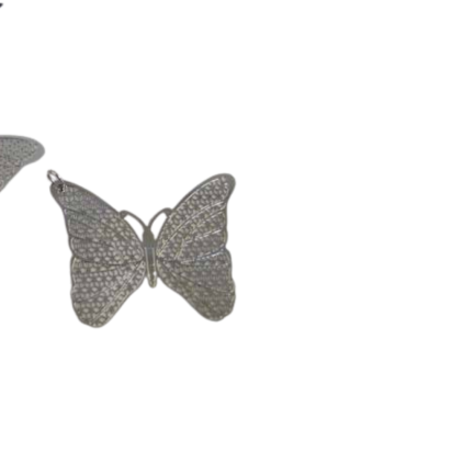 Stainless Steel Pendant: SSP-561 52*35mm (Steel) Butterfly