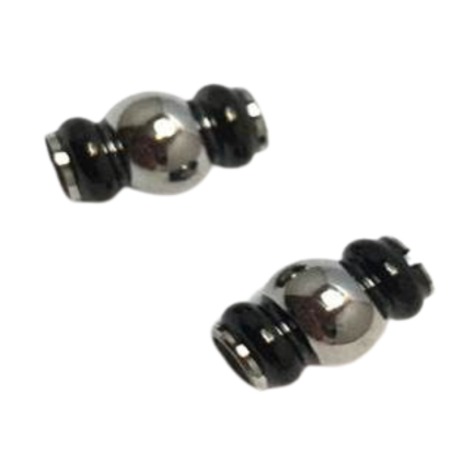 Stainless Steel Magnetic Clasp: MGST-170 4mm (Steel + Black)
