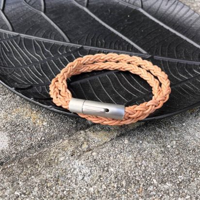 Hawaii Bolo Braided Leather Bracelet - Style 133