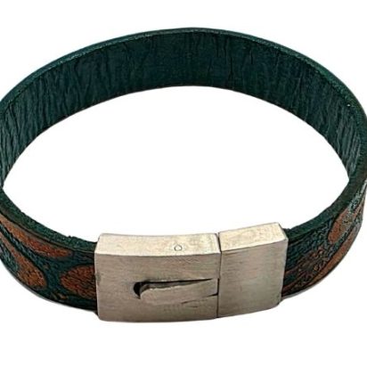 Plain Flat Leather Bracelet - Style 306