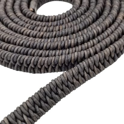 Arizona Style Oval Braided -15*5mm- Vintage Grey